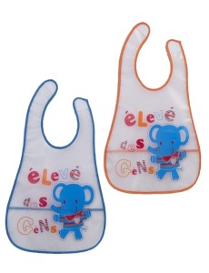 BABEROS 2 PIEZAS MULTICOLOR...