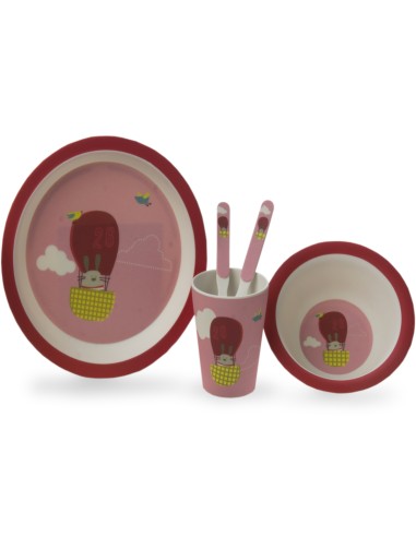 J. VAJILLA INFANTIL 5 PCS. MULTICOLOR...