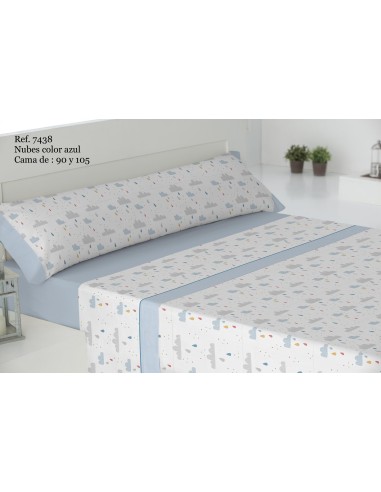 JUEGO SÁBANAS (NUBES) GAMBERRITOS 7438