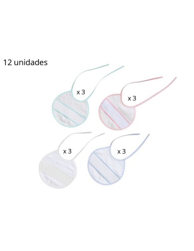 BABERO PUNTO CRUZ 20X20. PACK 12...