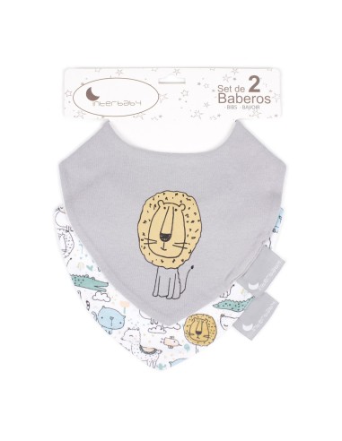 PACK 2 BABEROS BANDANA (GATITOS)...