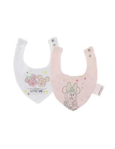 PACK 2 BABEROS BANDANA PUNTO MINNIE...