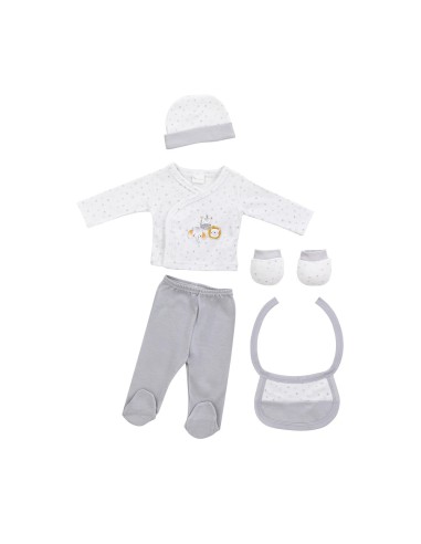 SET REGALO 5 PCS 100% ALG  T 0-6 M...