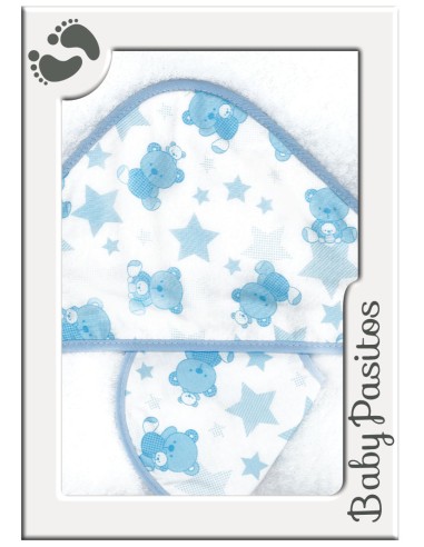 CAPA DE BAÑO + BABERO "OSO ESTRELLA"...