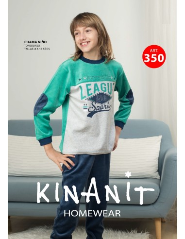 PIJAMA  NIÑO Terciopelo KINANIT 350