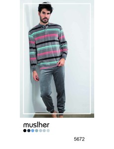 PIJAMA HOMBRE TERCIOPELO...