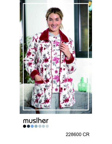 BATA MUJER ESTAMPADO FLORAL MUSLHER...