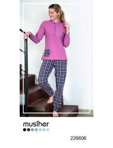 PIJAMA MUJER JACQUARD...