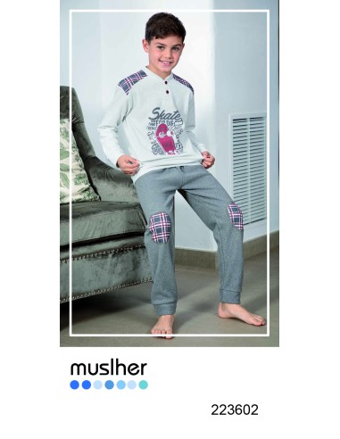 PIJAMA INFANTIL ESTAMPADO SKATE...