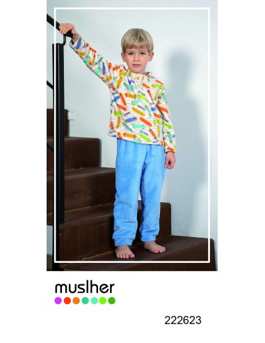 PIJAMA INFANTIL CAMISETA ESTAMPADO...