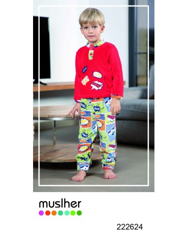 PIJAMA INFANTIL ESTAMPADO COMICS...