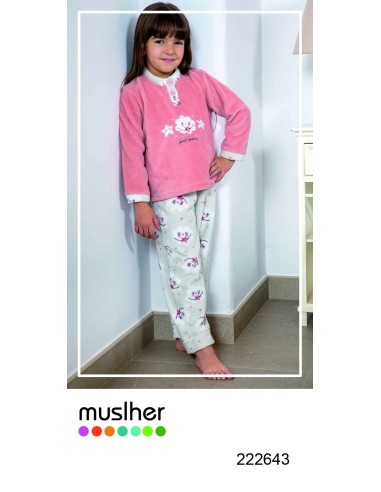 PIJAMA INFANTIL BORDADO "SWEET...