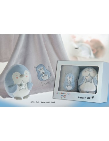 COJÍN + MANTA 80x110 GAMBERRITOS 10723