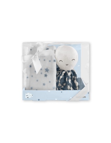 PELUCHE+MANTA MOD PULPO INTERBABY PE017