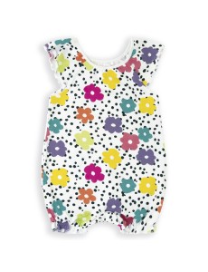 PELELE MANGA CORTA "FLORES...