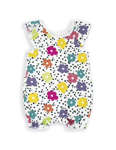 PELELE MANGA CORTA "FLORES Y TOPOS"...