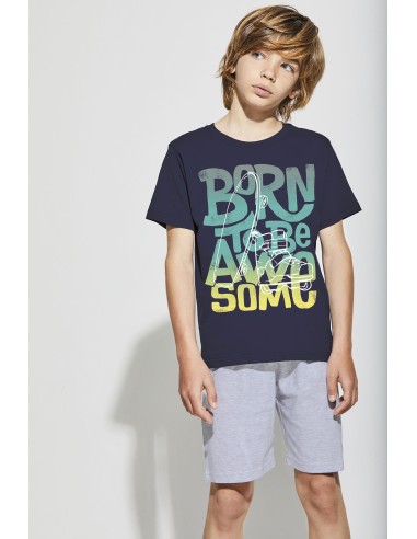 PIJAMA NIÑO M/C-P/C "BORN TO BE"...