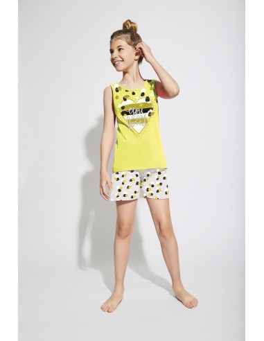 PIJAMA NIÑA S/M-P/C "LOVED" TOBOGAN...