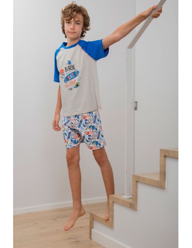 PIJAMA NIÑO M/ CORTA SKATER MUSLHER...