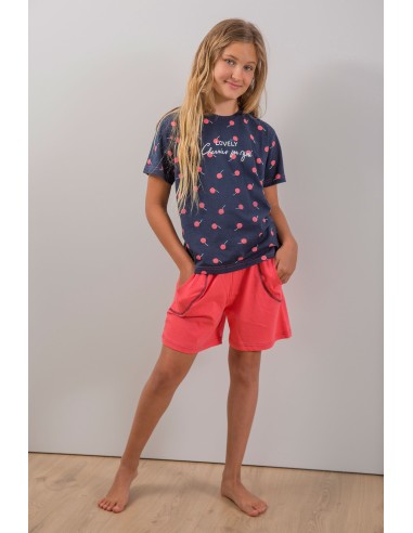 PIJAMA NIÑA M/ CORTA CEREZAS MUSHLER...
