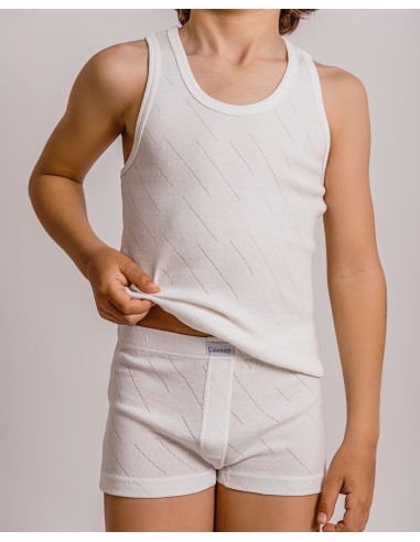 Conjunto bóxer "Lluvia" BLANCO...