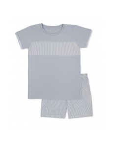 Pijama rayas azules...