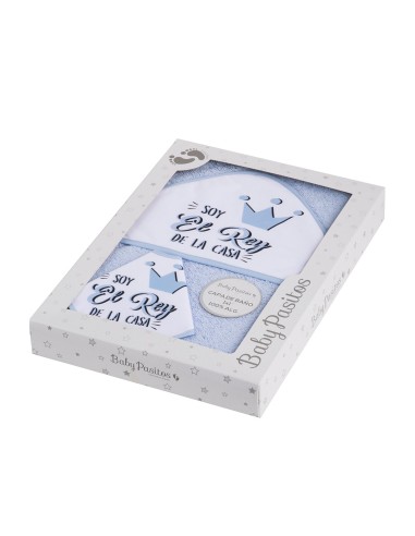 CAPA DE BAÑO Y BABERO BABY PASITOS 1144