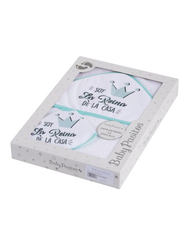 CAPA DE BAÑO Y BABERO BABY PASITOS 1145