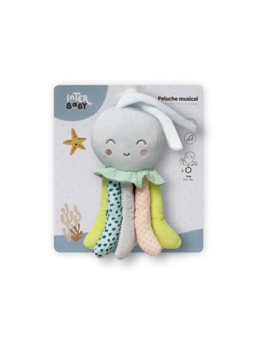 PELUCHE MUSICAL PULPO INTERBABY PUL05