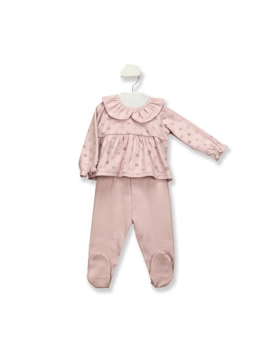 CONJUNTO 2P BEBÉ ALGODÓN BABIDU R....