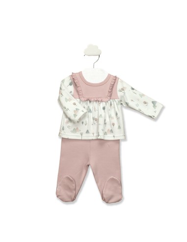CONJUNTO 2P BEBÉ ALGODÓN BABIDU R....
