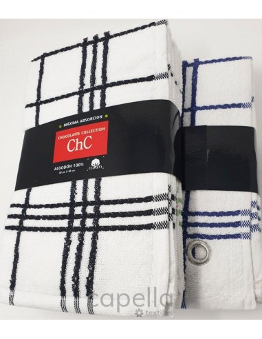 Pack 6 paños rizo CHC NAPOLITAN CHECKS