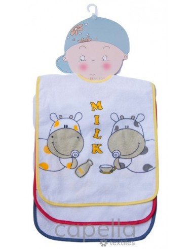 Juegos baberos 3 piezas Multicolor...