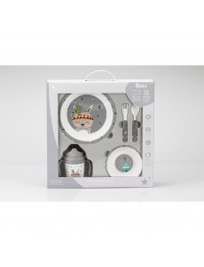 SET VAJILLA 5 PCS MOD INDIO...