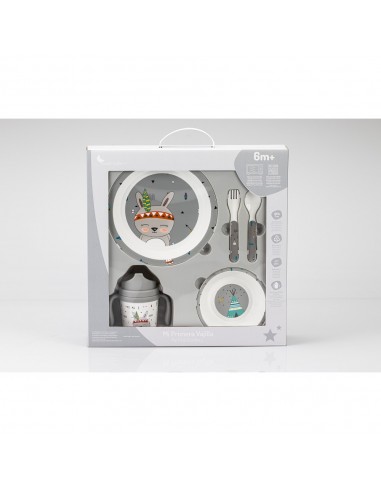 SET VAJILLA 5 PCS MOD INDIO INTERBABY...