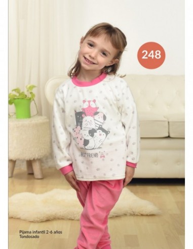 PIJAMA INFANTIL NIÑA TERCIOPELO...