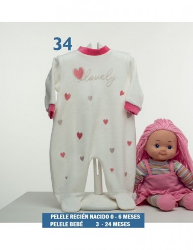 PELELE BEBE TERCIOPELO KINANIT 34 A