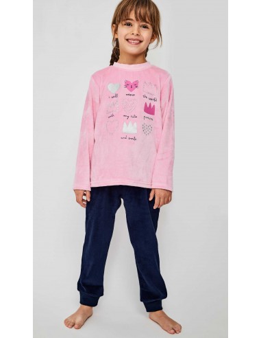 PIJAMA INF. NIÑA TERCIOPELO "AND...