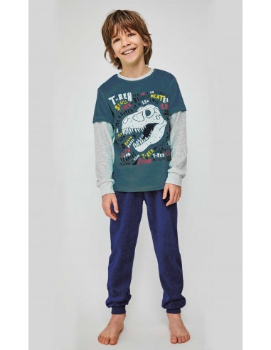 PIJAMA NIÑO TERCIOPELO "T-REX TOOTH"...