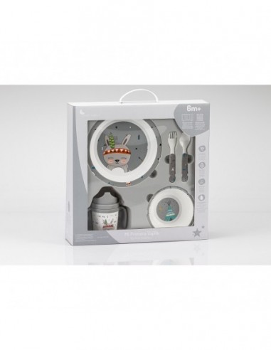 SET VAJILLA 5 PCS MOD INDIO INTERBABY...