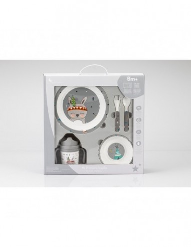 SET VAJILLA 5 PCS MOD INDIO INTERBABY...