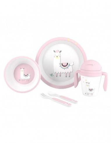 SET VAJILLA 5 PCS MOD LLAMAINTERBABY...