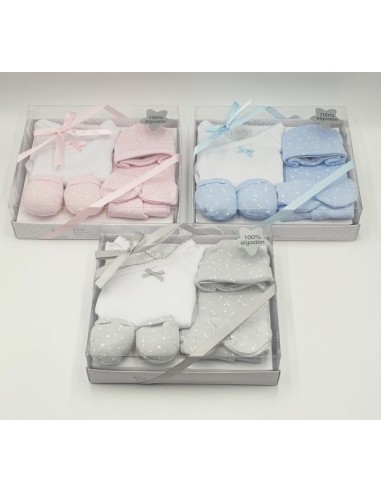 SET REGALO 100% ALGODÓN ESTAMPADO 0-6...
