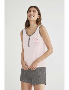 PIJAMA SEÑORA SIN MANGAS...